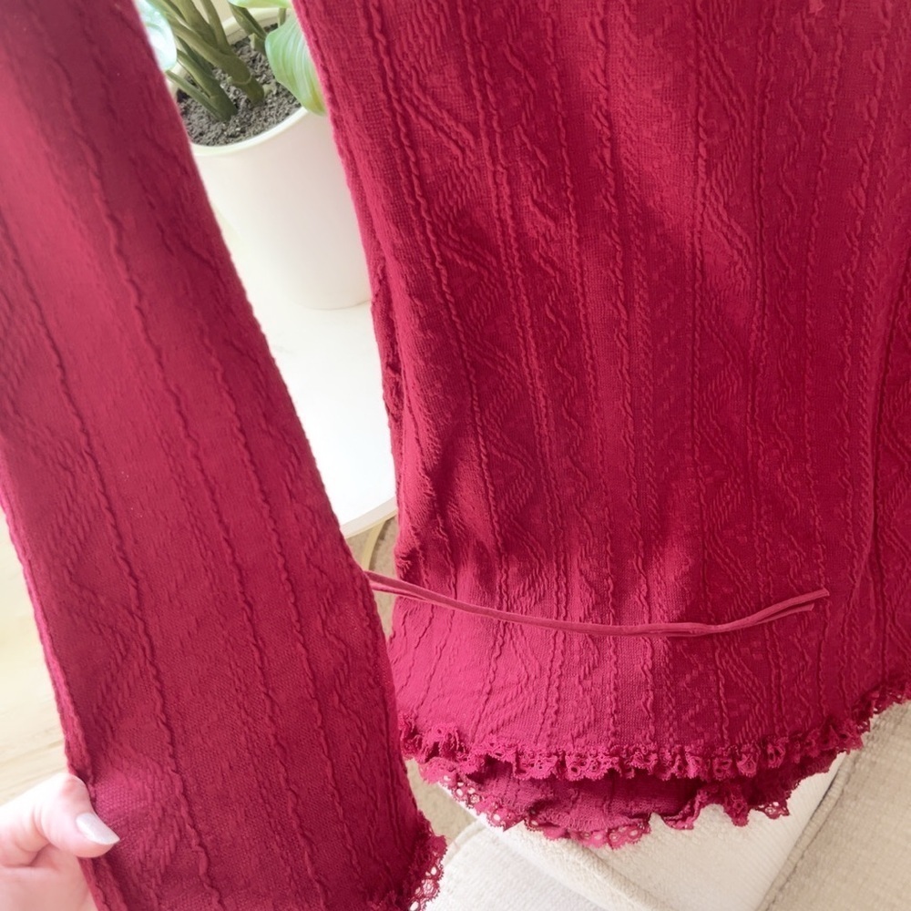 Edikted Elegant Red Long-Sleeve Dress - Picture 10 of 12